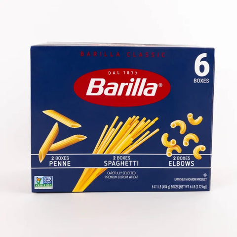 Paquete variado de pasta Barilla (paquete de 6)