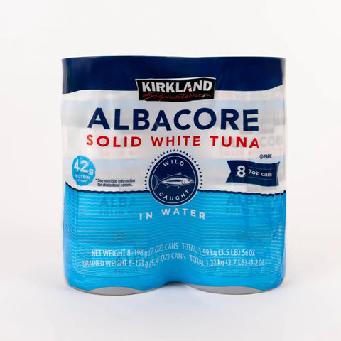 Atún blanco sólido Albacore en agua, 8 unidades